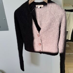 Elegant Black Cardigan Sweater